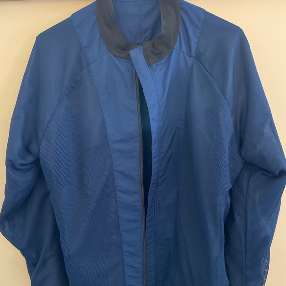 Asics Blue Windbreaker Zip Up Jacket Size Medium - Picture 7 of 9